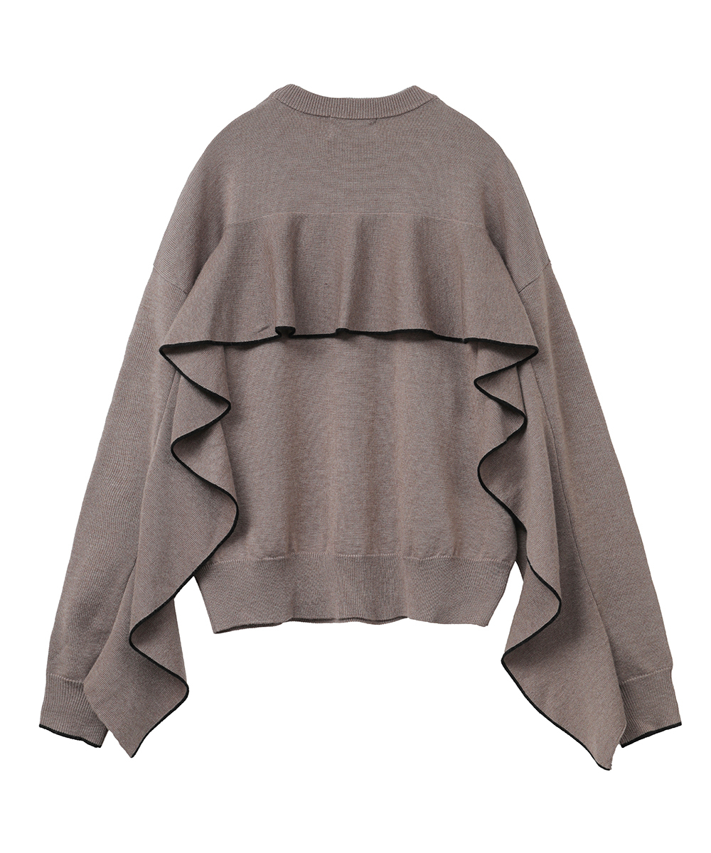 TVドラマ着用】BACK FRILL LINE KNIT(504483407) | クラネ(CLANE