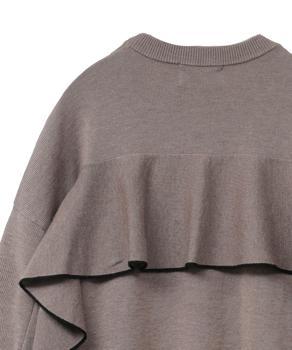 TVドラマ着用】BACK FRILL LINE KNIT(504483407) | クラネ(CLANE