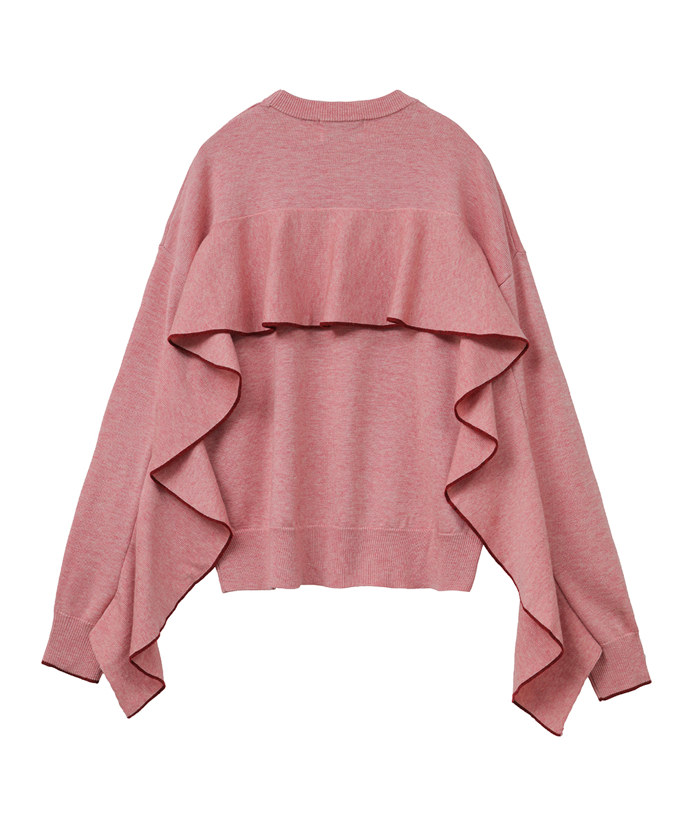 TVドラマ着用】BACK FRILL LINE KNIT(504483407) | クラネ(CLANE