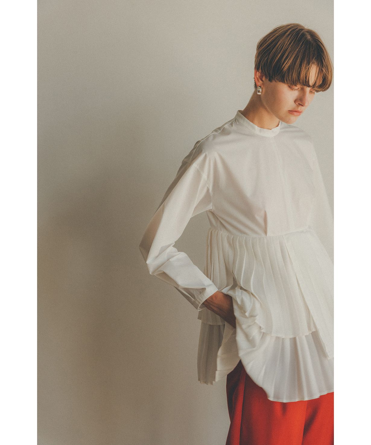 セール10%OFF】SHAPE LINE PLEAT TOPS(504483408) | クラネ(CLANE) - d ...