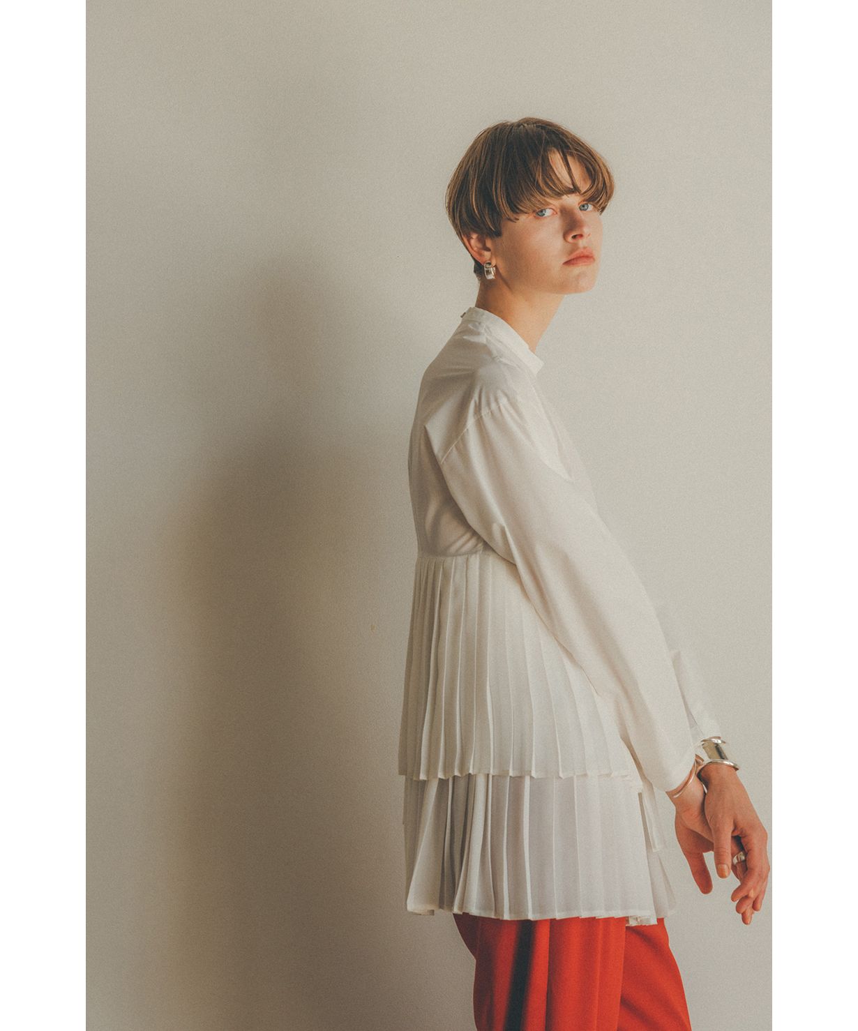 セール10%OFF】SHAPE LINE PLEAT TOPS(504483408) | クラネ(CLANE) - d ...