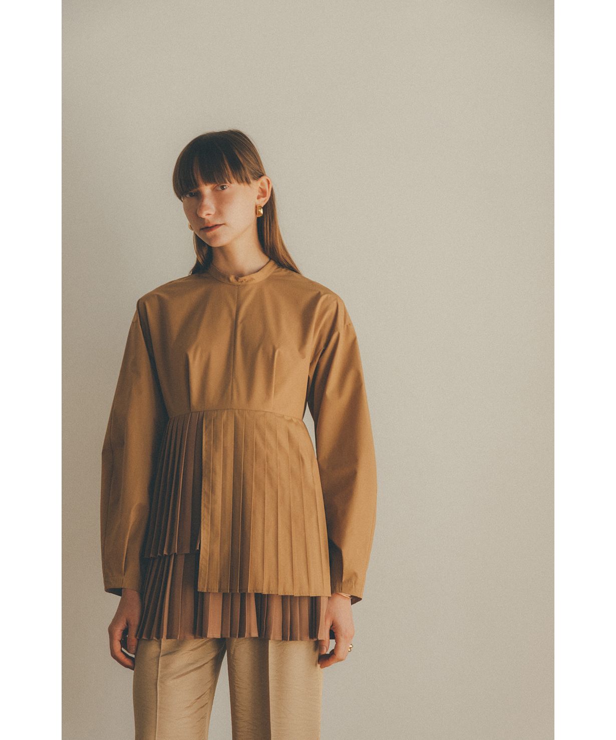 セール10%OFF】SHAPE LINE PLEAT TOPS(504483408) | クラネ(CLANE) - d ...