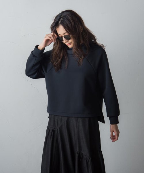 【socolla】ラグラン抜けエリプルオーバー≪洗濯機で洗える≫