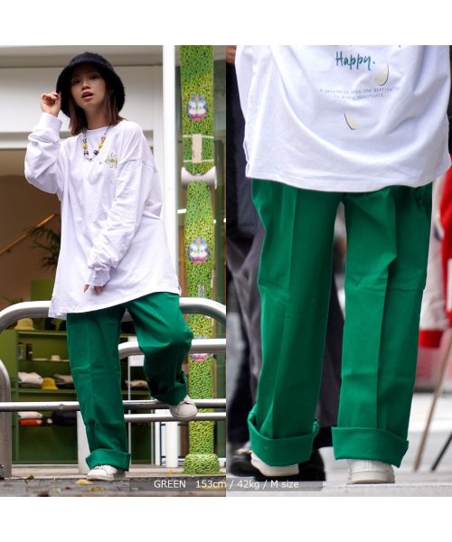 セール15 Off ワイドパンツ メンズ パンツ レディース カラーパンツ ストレッチツイル カラーワイドパンツ チノパン ストレッチ チノパンツ ストレートパンツ 太い ボトムス ワンフォークロージング 1111clothing D Fashion
