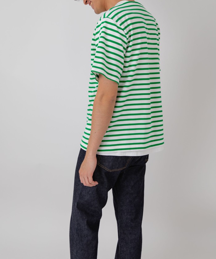 国内配送★LACOSTE★別注 カノコ ボーダー Tシャツ B:MING by BEAMS（ビーミング by ビームス）【別注】LACOSTE