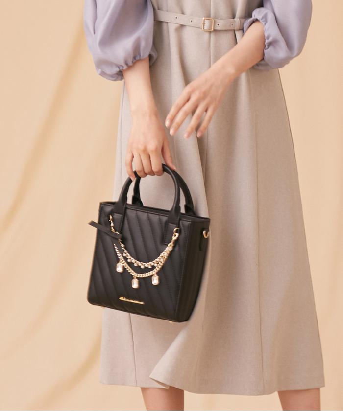 JILLSTUART ミントグリーン ハンドバッグ ショルダーバッグ リボン JILLSTUART ミントグリーン ハンドバッグ ショルダーバッグ