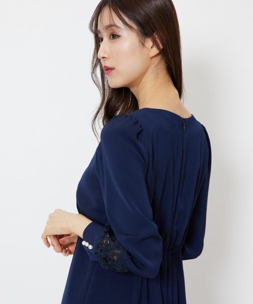 セール レース袖とろみワンピース スウィングル Swingle D Fashion