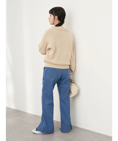 国内発/日本未入荷☆H.ESNTLS☆ワックス フレア デニム パンツ org.jpg