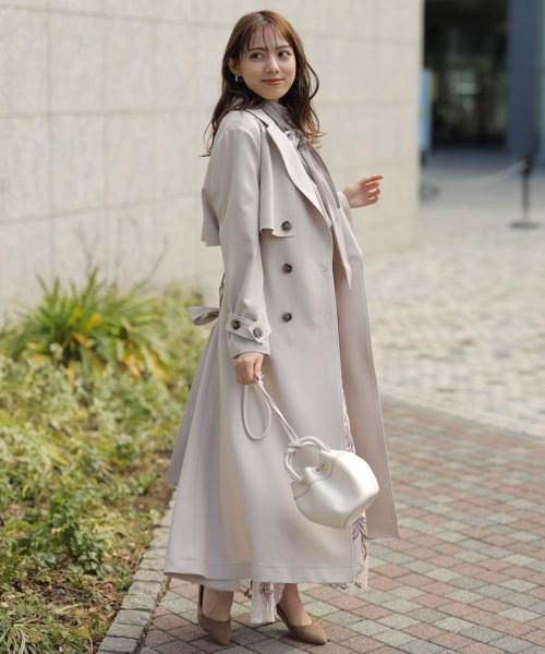 海外最新 バックフレアトレンチコート トレンチコート Www Comisariatolosandes Com