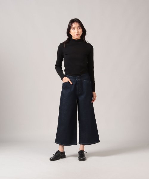KA17 PANTALON デニムワークワイドパンツ
