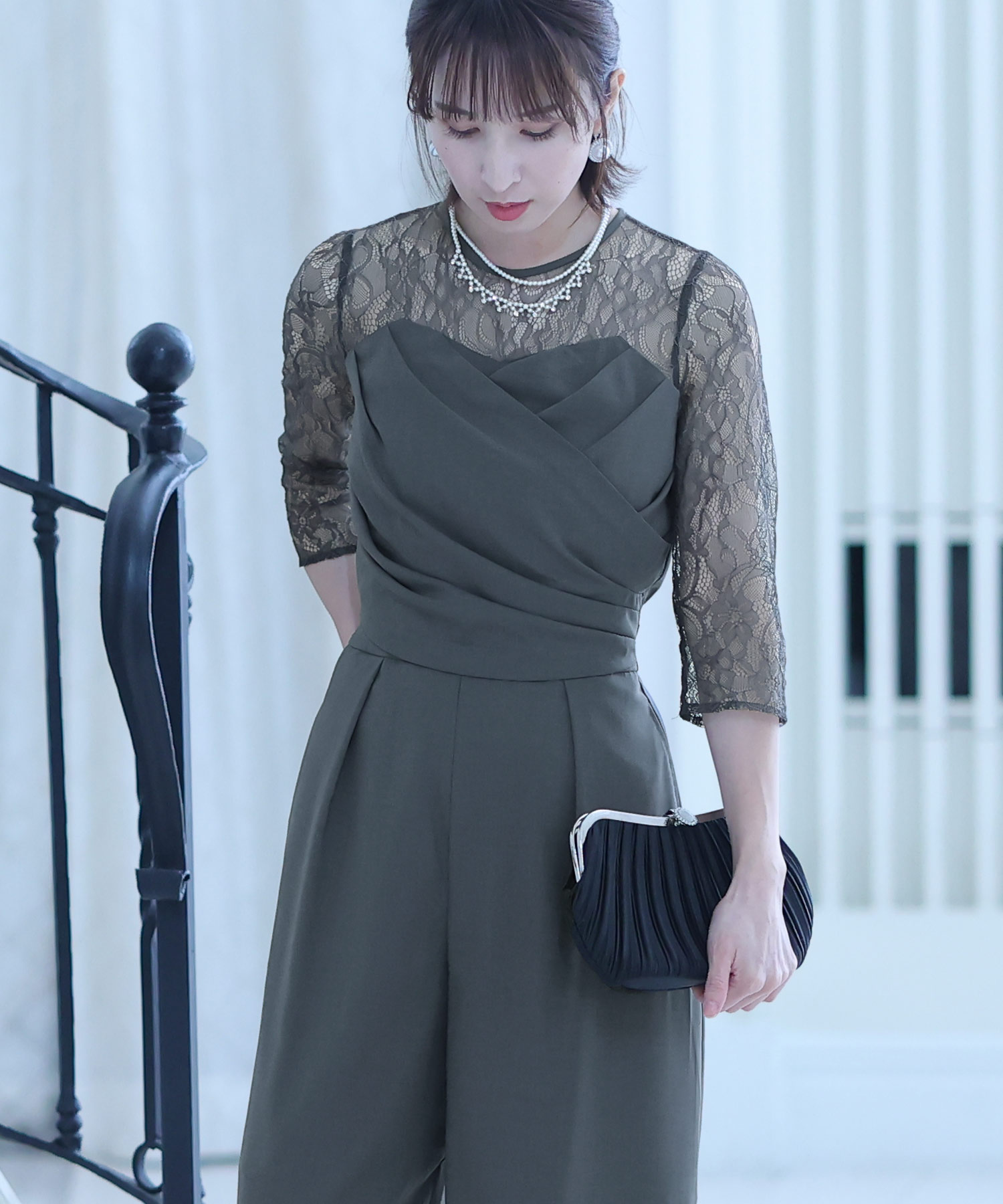 プールヴー PourVous オールインワンパーティードレス結婚式