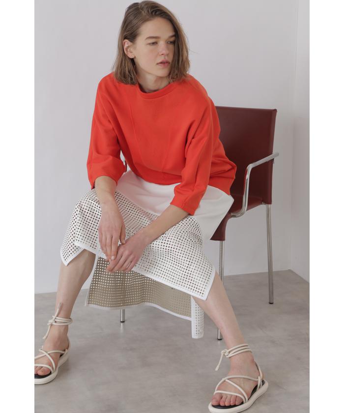 セール 50%OFF】フェイクレザーメッシュスカート(504476129