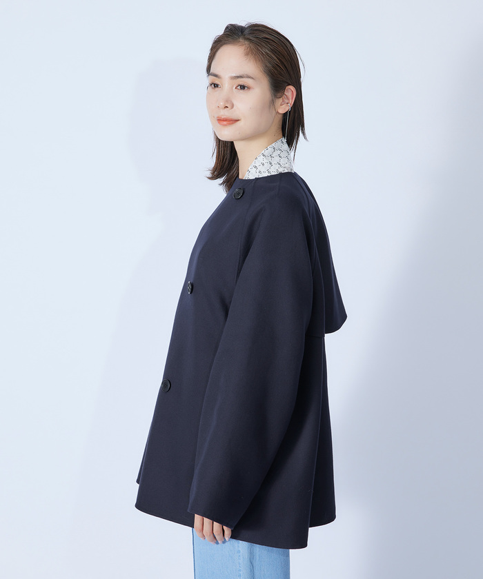 セール 30%OFF】リバーダブルブレストショートコート(504488567