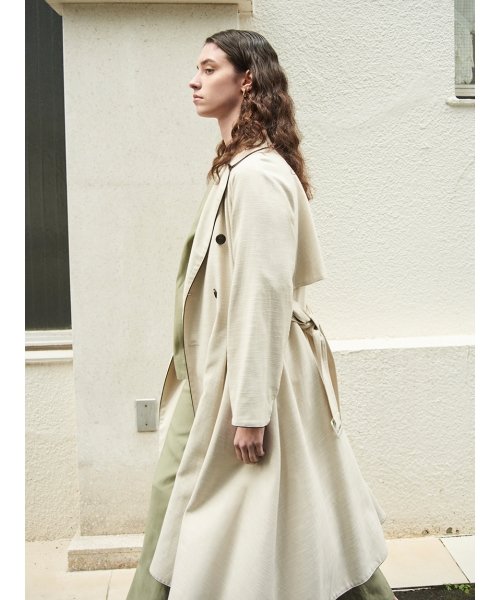 セール タックデザインナロードレストレンチコート ミラオーウェン Mila Owen D Fashion