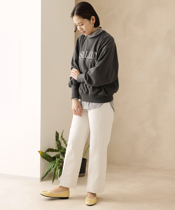 セール 60%OFF】【Americana】ショート丈クルーネックロゴ