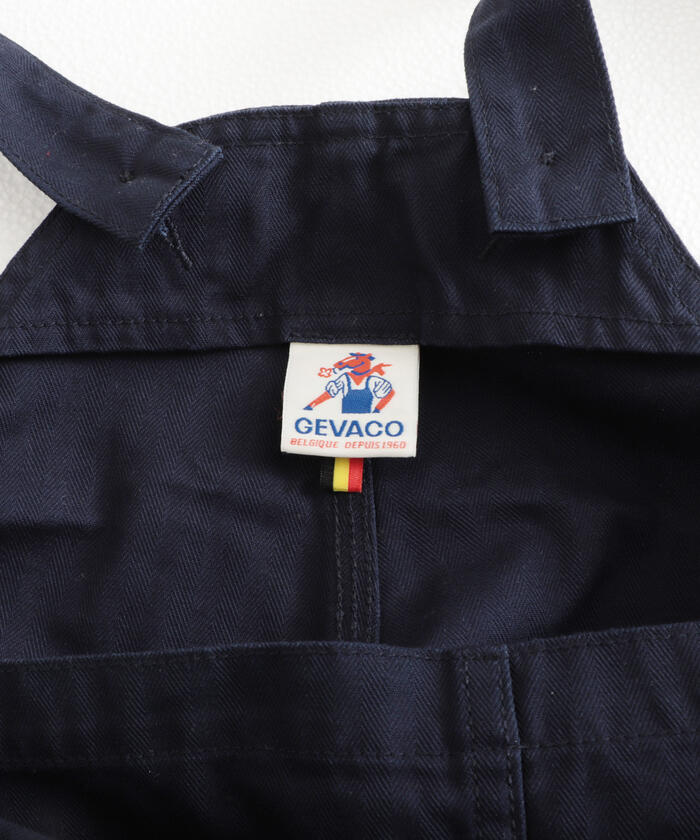 ユーロワーク 70s～80s コットン ヘリンボーン オーバーオール 48 白 ユーロワーク 70s～80s コットン ヘリンボーン オーバーオール 48 白
