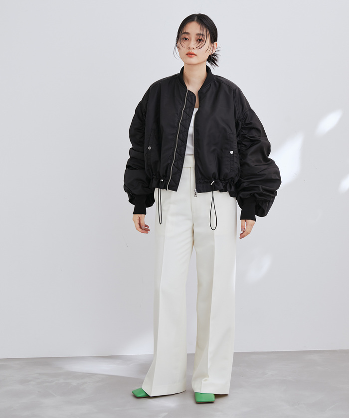 セール 30%OFF】パフスリーブMA-1(504490737) | アダム エ ロペ セール 30%OFF】パフスリーブMA-1(504490737) | アダム エ ロペ