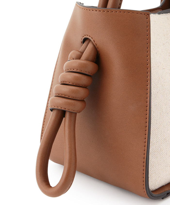 ■ADAM ET ROPE' ロペ おむすびバッグ キャメルブラウン 美品 □ADAM ET ROPE' ロペ おむすびバッグ キャメルブラウン 美品