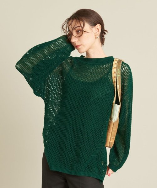 【WEB限定】by メッシュニットプルオーバー/インナー付き ∴