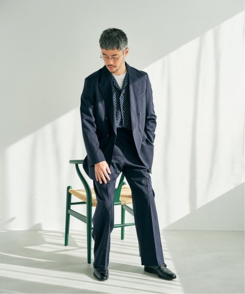 【LA BOUCLE】ウール サイドアジャスト パンツ