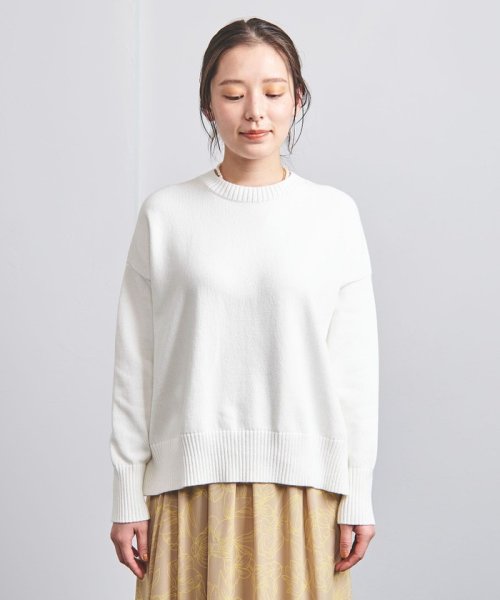 ＜UNITED ARROWS＞C/N サイドスリット ニット W