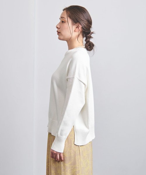 ＜UNITED ARROWS＞C/N サイドスリット ニット W