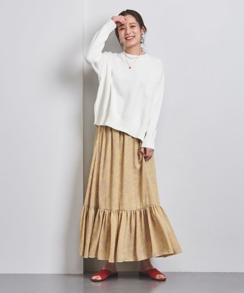 ＜UNITED ARROWS＞C/N サイドスリット ニット W