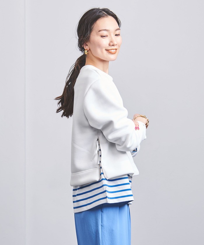 UNITED ARROWS>SPONGE サイドジップ プルオーバー W UNITED ARROWS>SPONGE サイドジップ プルオーバー W