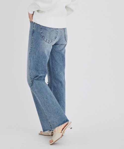 【ROLLA'S】EASTCOAST CROP FLARE LARA BLUE ORGANIC