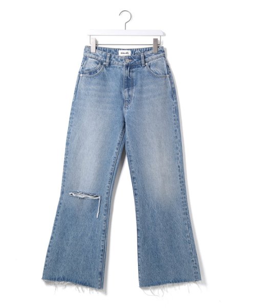 【ROLLA'S】EASTCOAST CROP FLARE LARA BLUE ORGANIC