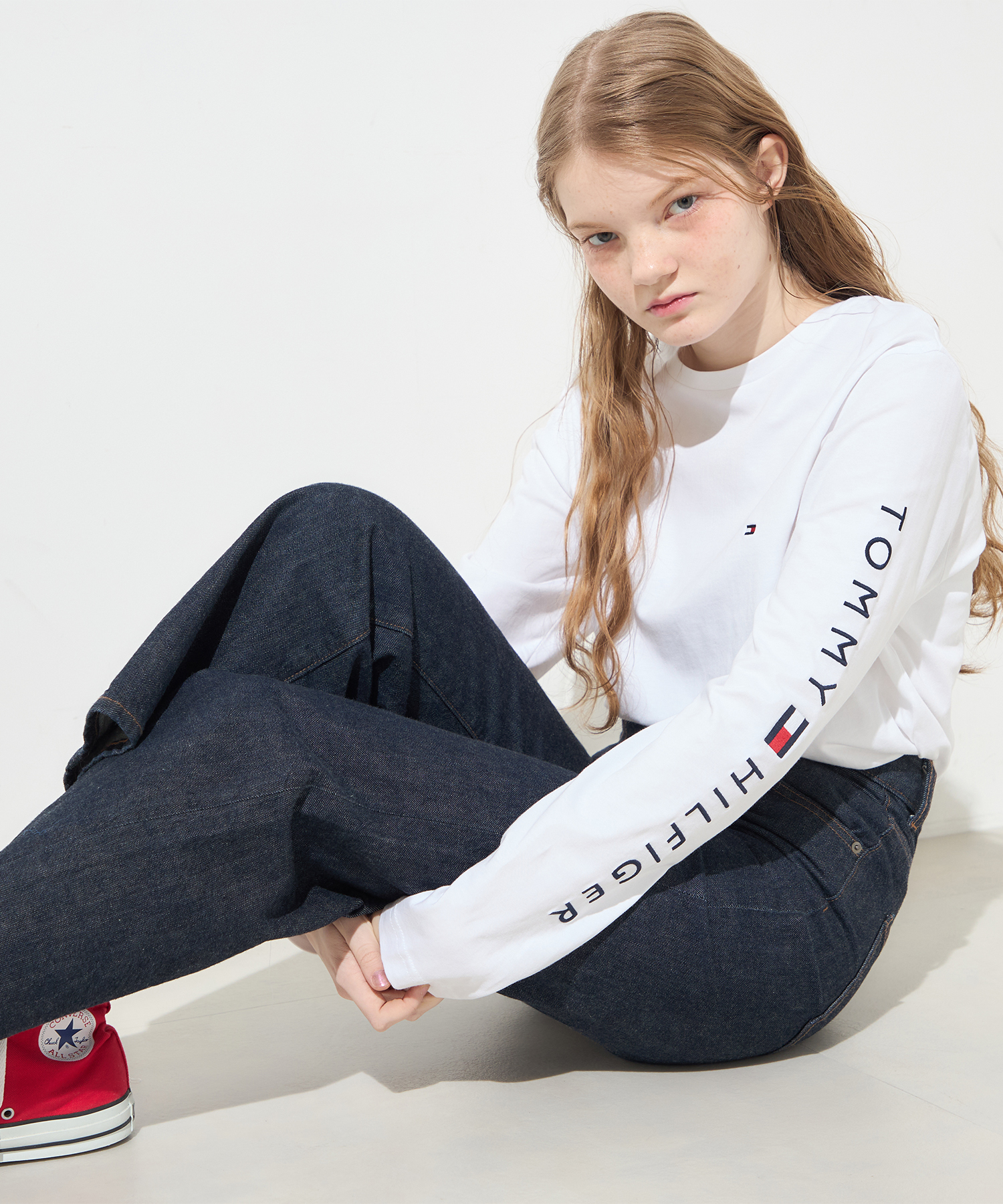 クーポン】【WEB限定】スリーブロゴロングスリーブTシャツ(504486056