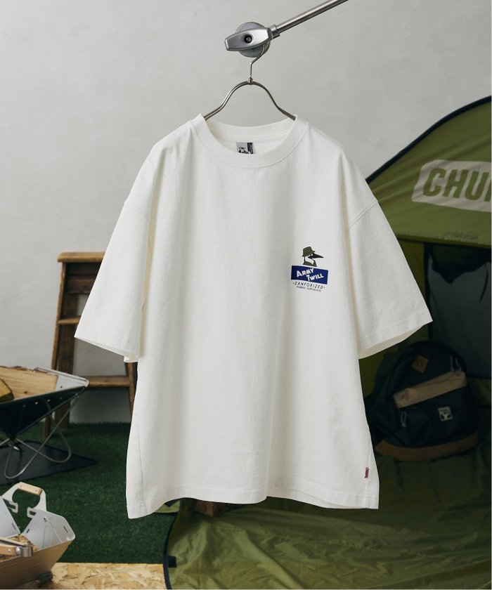 セール】【CHUMS × ARMY TWILL】別注 ワンポイント ロゴTシャツ