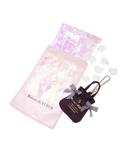 マイメロディ メゾンドフルール Maison de FLEUR バッグチャーム セール 30%OFF】ミニダブルリボントートバッグチャーム