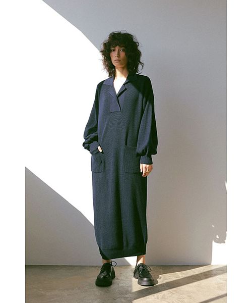 セール 60%OFF】ポロロングニットワンピース(504500408