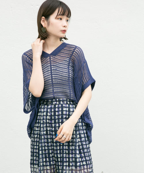 セール 50%OFF】2WAYメッシュ編みプルオーバー(504500469 ...