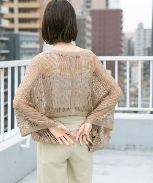 セール 50%OFF】2WAYメッシュ編みプルオーバー(504500469 ...