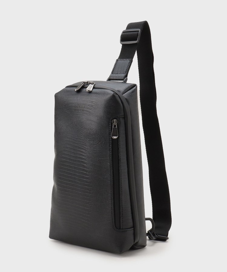 タグ付き★新品未使用♪キレイめボディBAG ブラック （ツヤ）ボディバッグ Dakota BLACK LABEL 最大52%☆8/15限定 ダコタブラックレーベル