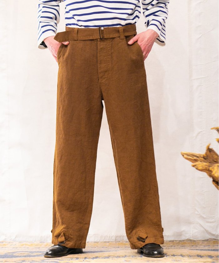 【新品】 ETS.MATERIAUX マテリオ M-38 ベルテッドパンツ ETS.MATERIAUX / マテリオ】M－38 ベルテッドパンツ