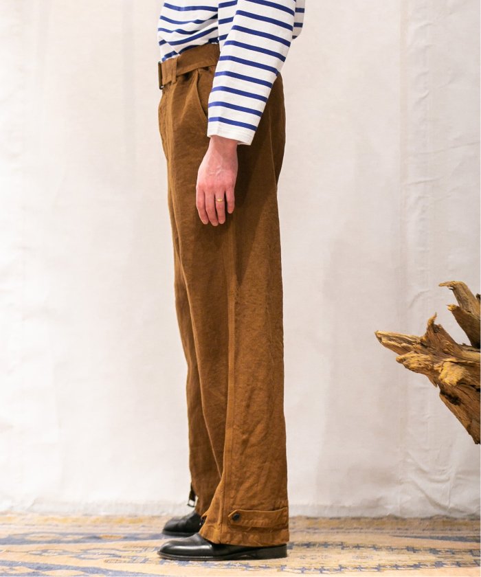 【新品】 ETS.MATERIAUX マテリオ M-38 ベルテッドパンツ ETS.MATERIAUX / マテリオ】M－38 ベルテッドパンツ