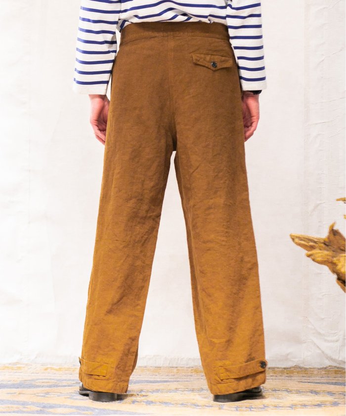 【新品】 ETS.MATERIAUX マテリオ M-38 ベルテッドパンツ EDIFICE｜ETS.MATERIAUX(マテリオ) ウール/リネン フレンチ