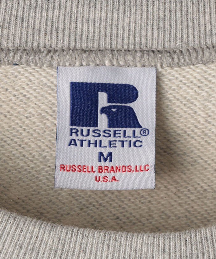 即完売品】新品 SHIPS別注 RUSSELL サガラ刺繍 ロゴ スウェット