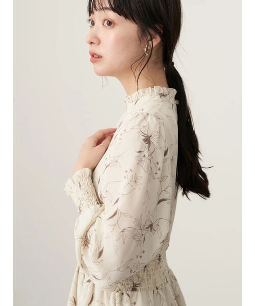 セール 花柄スタンドフリルワンピース アースミュージック エコロジー Earth Music Ecology D Fashion セール 花柄スタンドフリルワンピース アースミュージック エコロジー Earth Music Ecology D Fashion