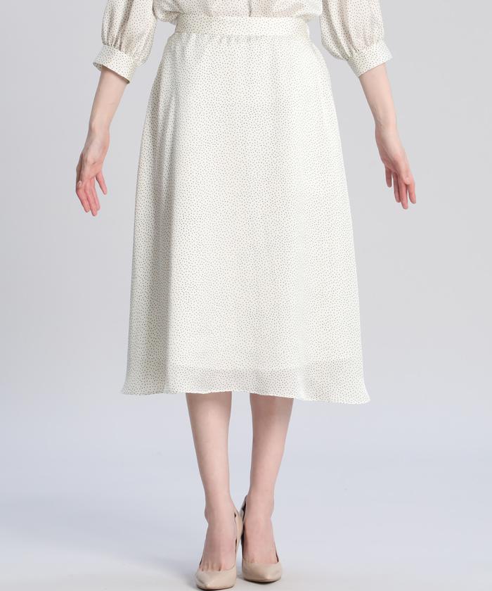 最適な価格 大きいサイズ ドットフレアスカート Maglie Par Ef De