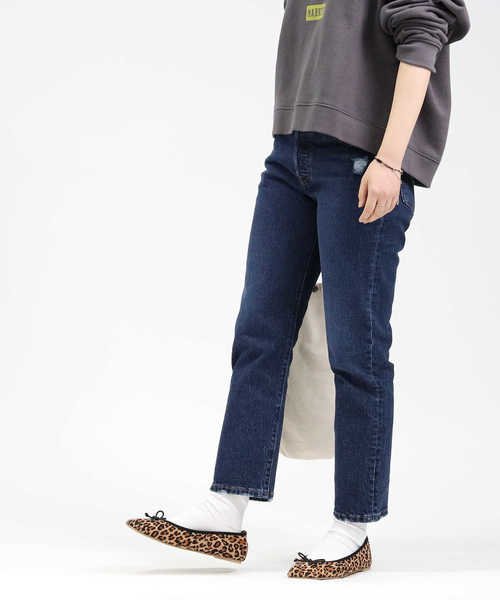 リーバイス 「501」クロップドデニムパンツ