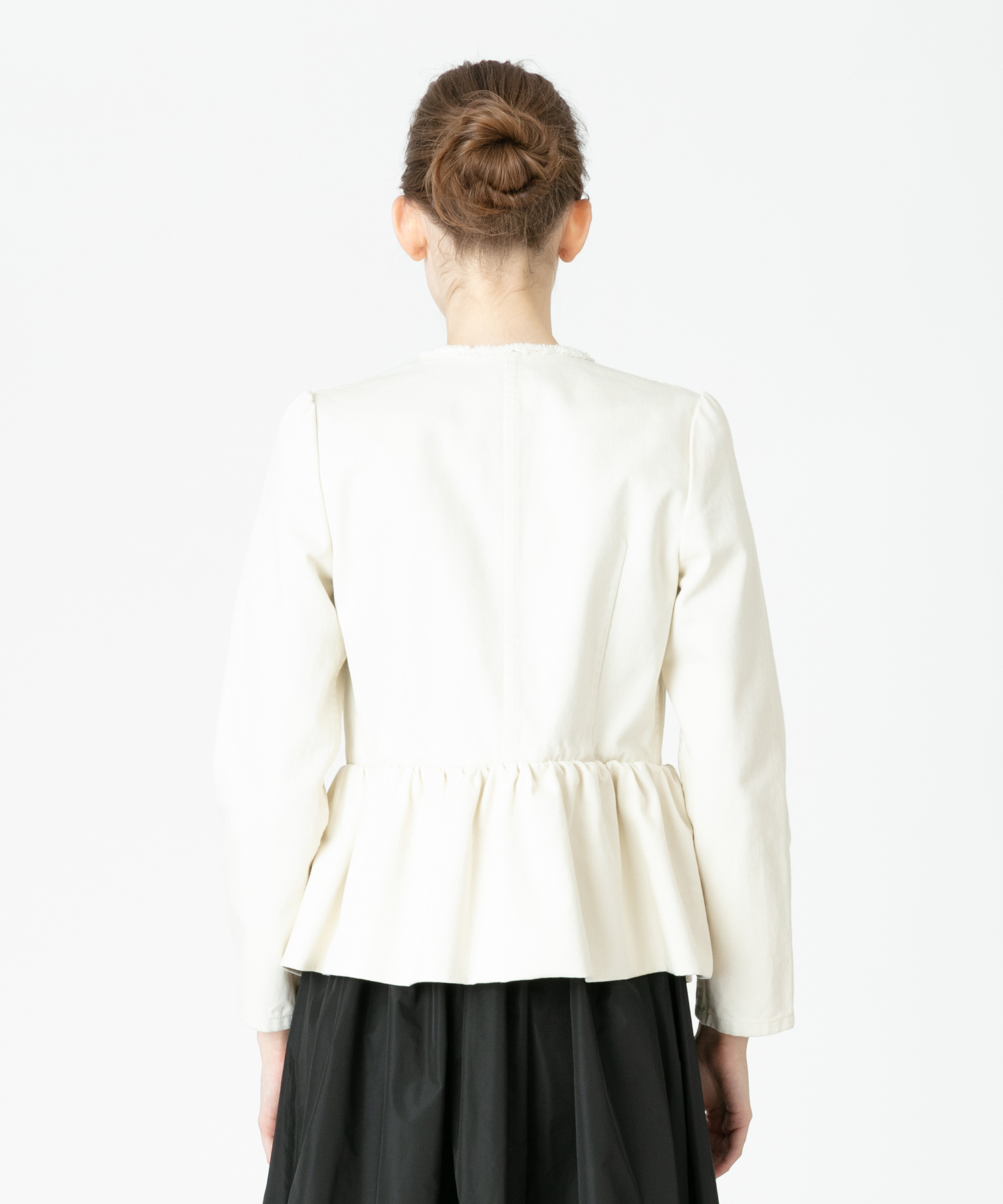 セール 50%OFF】【LOULOU WILLOUGHBY】ペプラムデニムジャケット