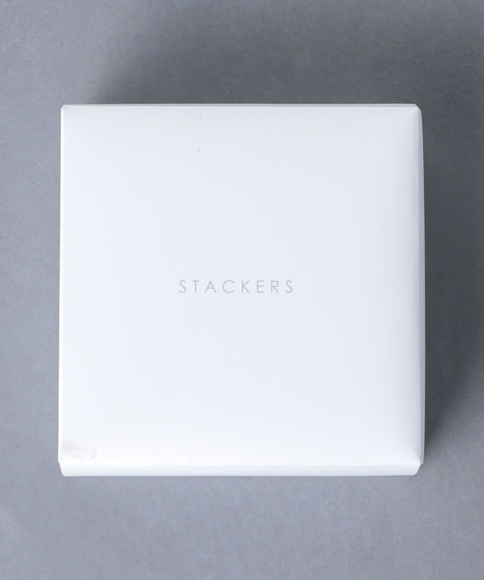 STACKERS スタッカーズ ジュエリーケース　ボックス　ユナイテッドアローズ STACKERS】トラベル ジュエリーボックス ラウンド シルバー