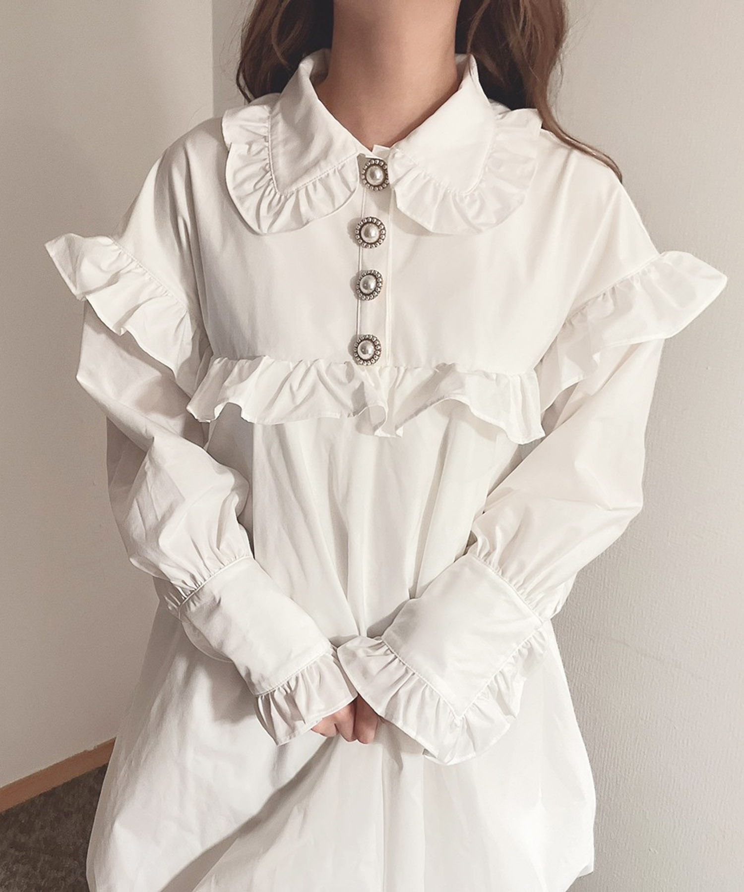 SX girly shirts O/P(504501024) | スワンキス(Swankiss) - d fashion