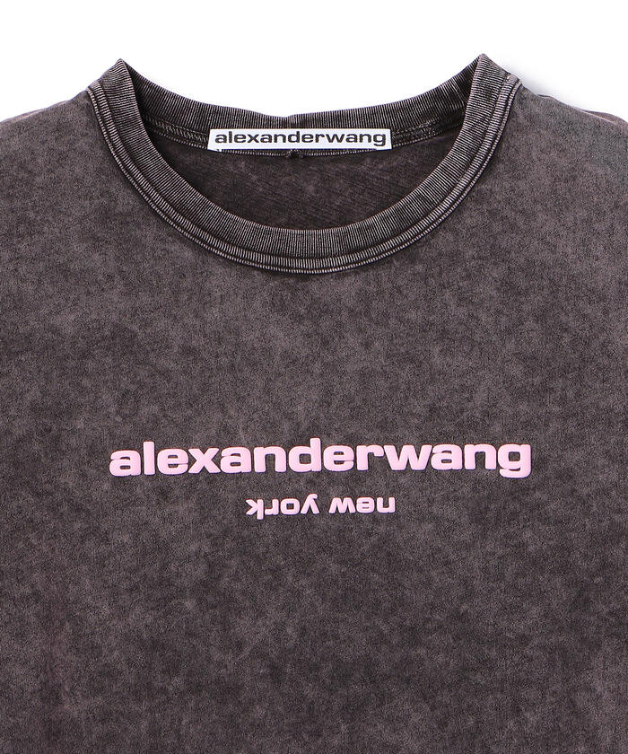 Alexander Wang  アシッドウォッシュドTシャツ　ユニセックス