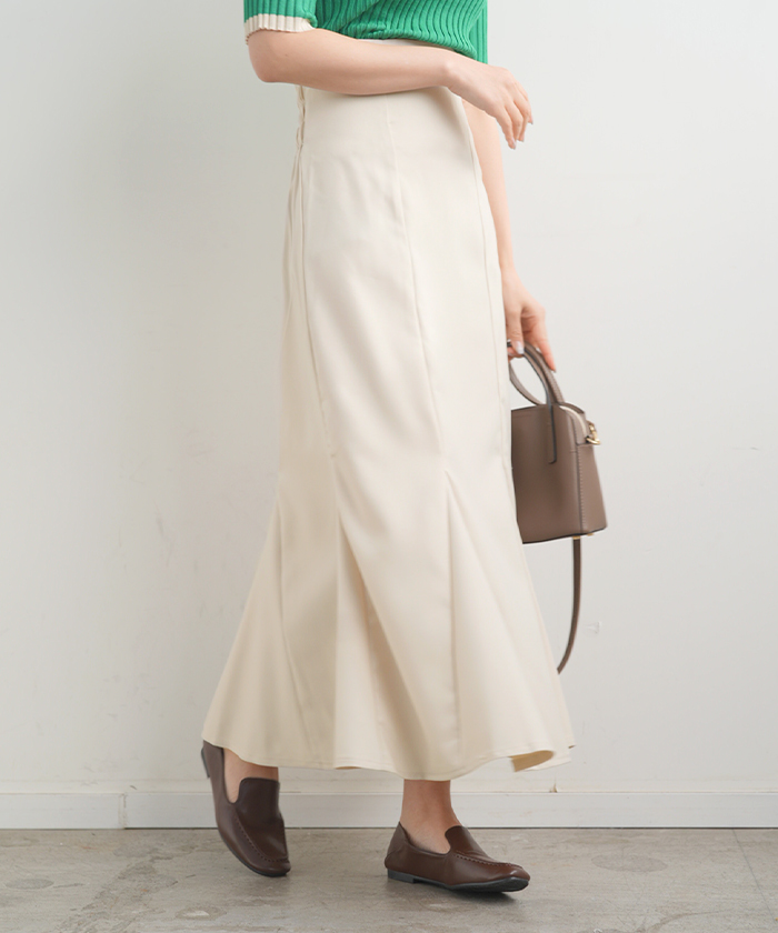 avouavou 韓国ドラマ協賛★JAQUARD HIGH WAIST MERMAID スカート Amazon.co.jp: [Aisaidun] マーメイドスカート レディース