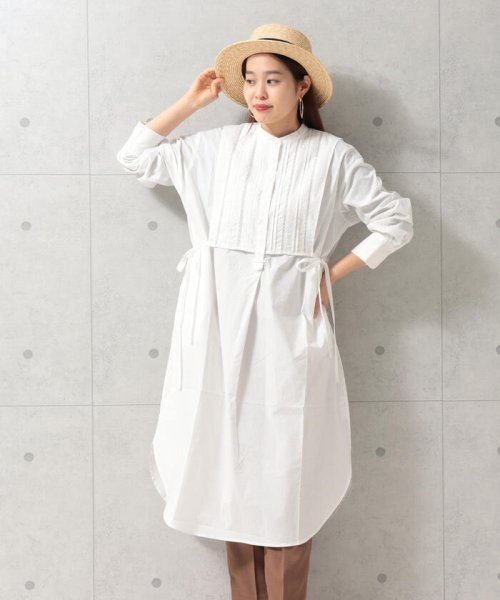 レイヤードロングシャツ